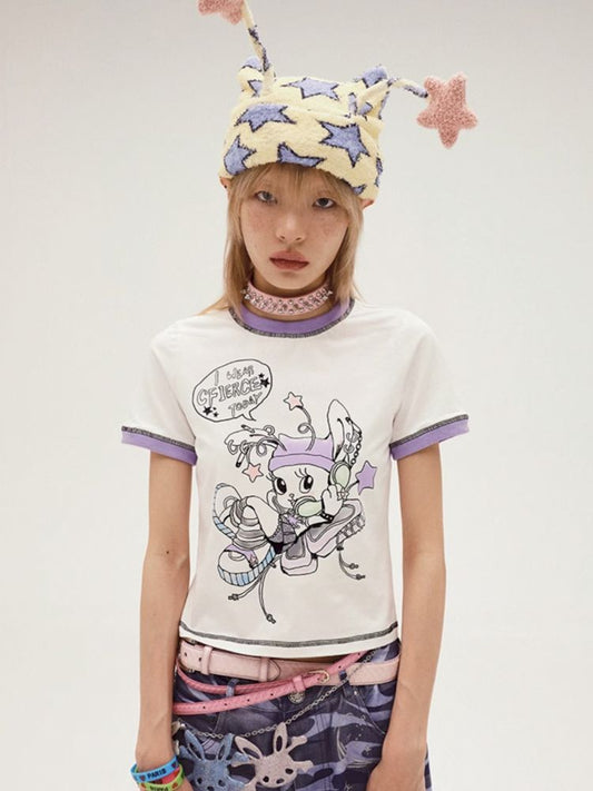 Bunny Elf Printed t-shirt【s0000008214】