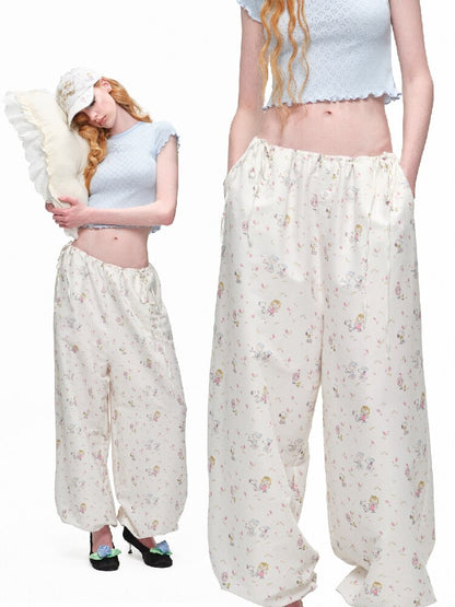 Printed Cotton Balloon Pants【s0000016920】