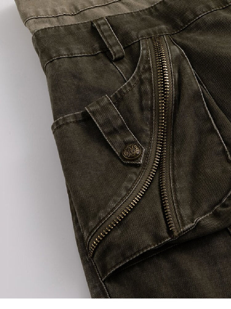 Double Waist Distressed Workwear【s0000017855】