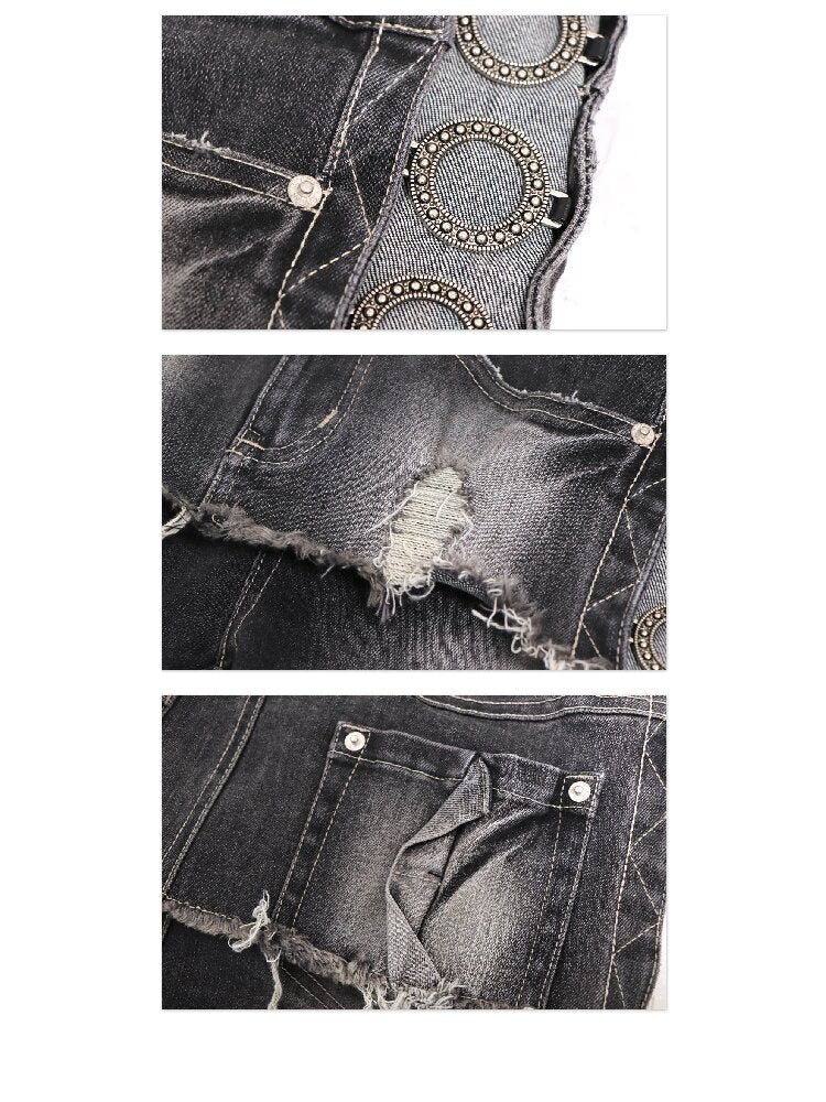 Stretch Hole Detachable Denim Pant【s0000016057】