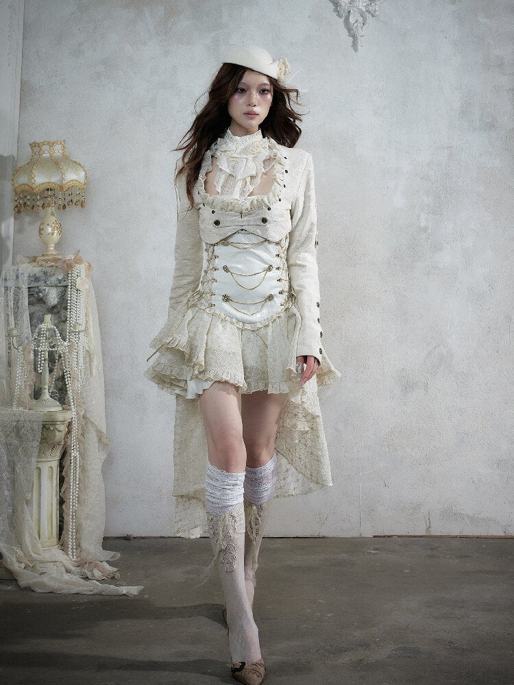 Baroque Napoleon Leather Jacket【s0000017992】
