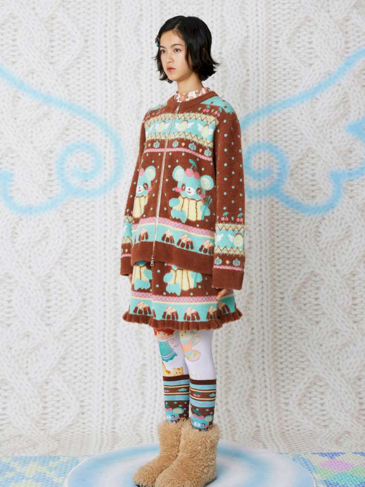 Chocolate Bear Sweater Knit Set【s0000014857】