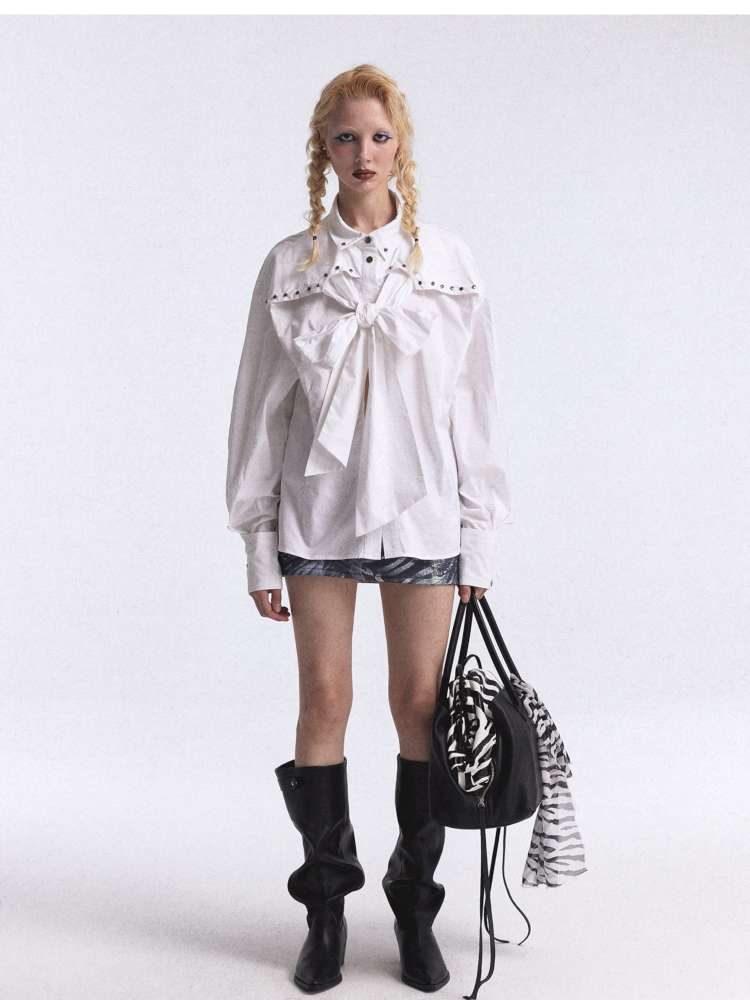 Playful Strap Rivet Cargo Shirt【s0000015388】