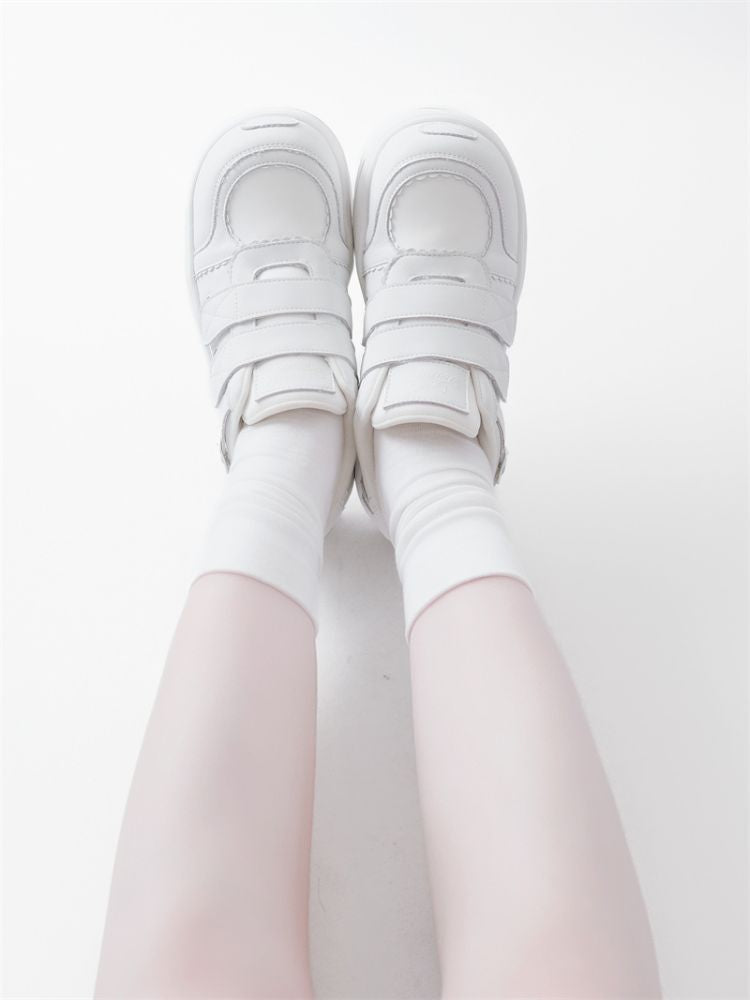 Lace-up thick-soled sneakers【s0000012963】