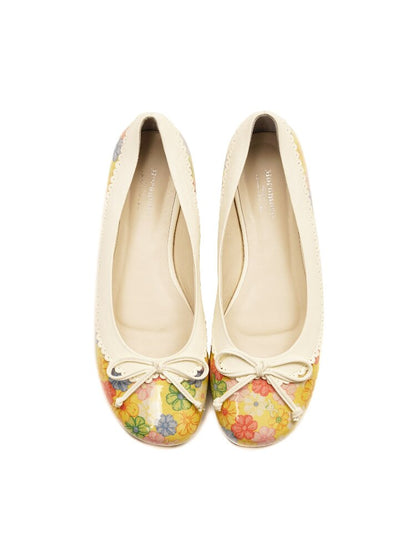Flower Rabbit Patchwork Bow Shoes【s0000016430】