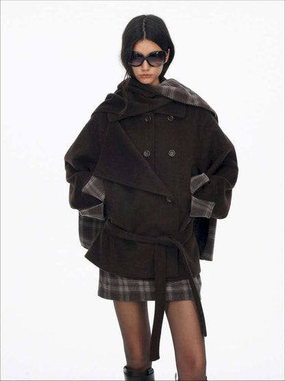 Wool Double Breasted Jacket Set【s0000015061】