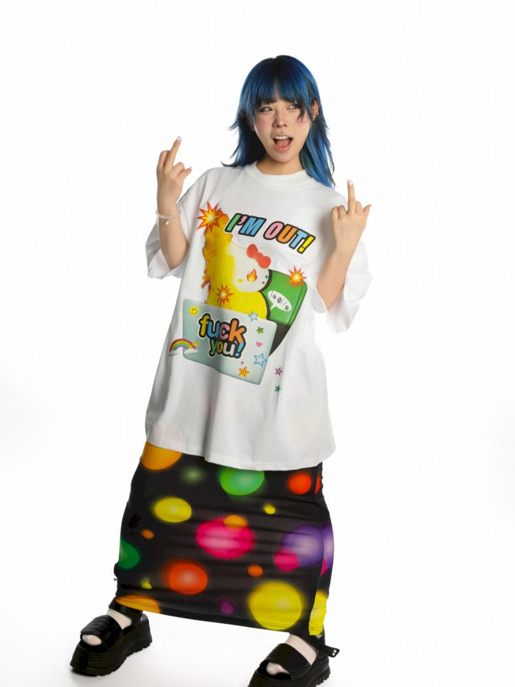 Streetwear loose cotton T-shirt【s0000013171】