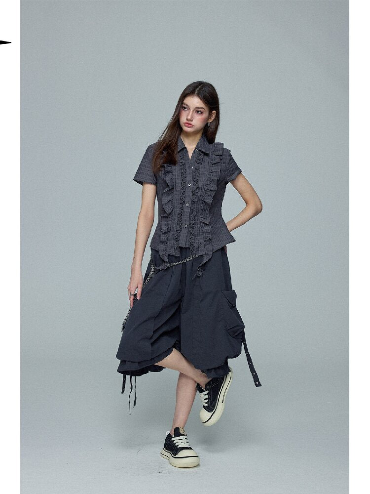 Wrinkled Yarn Distressed Cardigan【s0000016694】