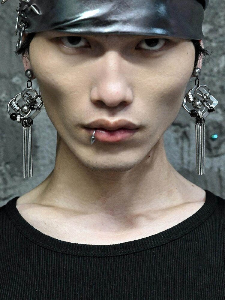 Hardcore Mechanical Punk Stud Earrings【s0000018874】