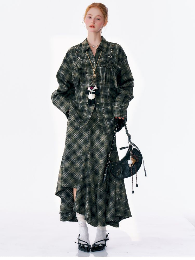 Loose Plaid Jacket【s0000012219】