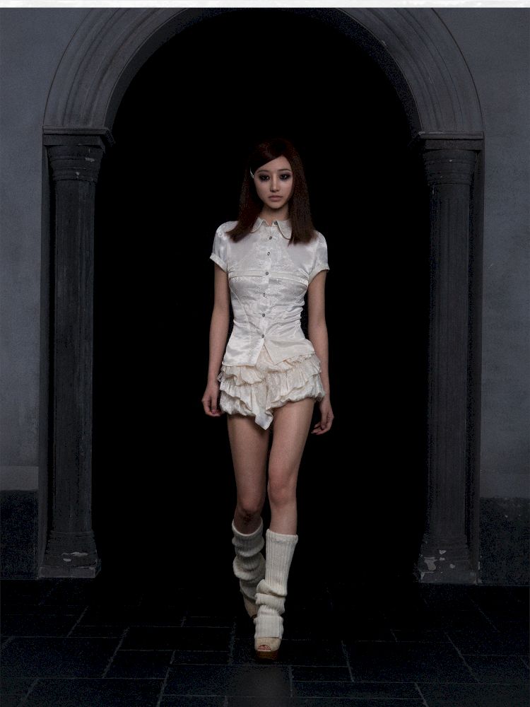 Low Waisted Pod Skirt Pants【s0000012305】