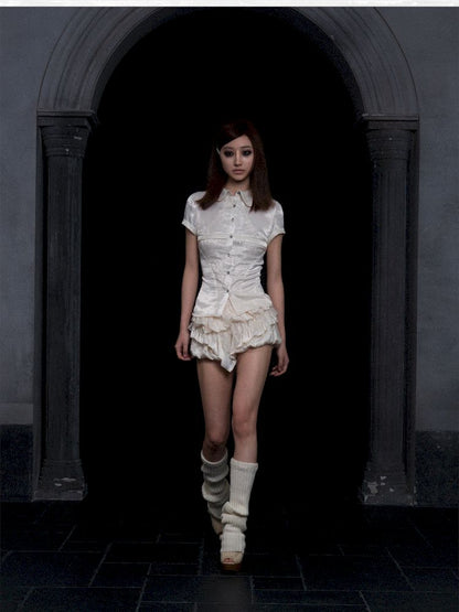 Low Waisted Pod Skirt Pants【s0000012305】