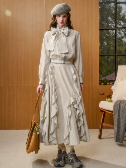 Organic Cotton Patchwork Floating Shirt Skirt【s0000014883】