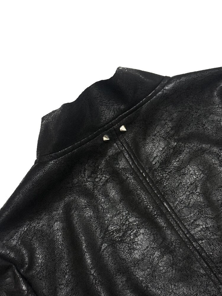 Suede Cracked Rivet Jacket【s0000016945】
