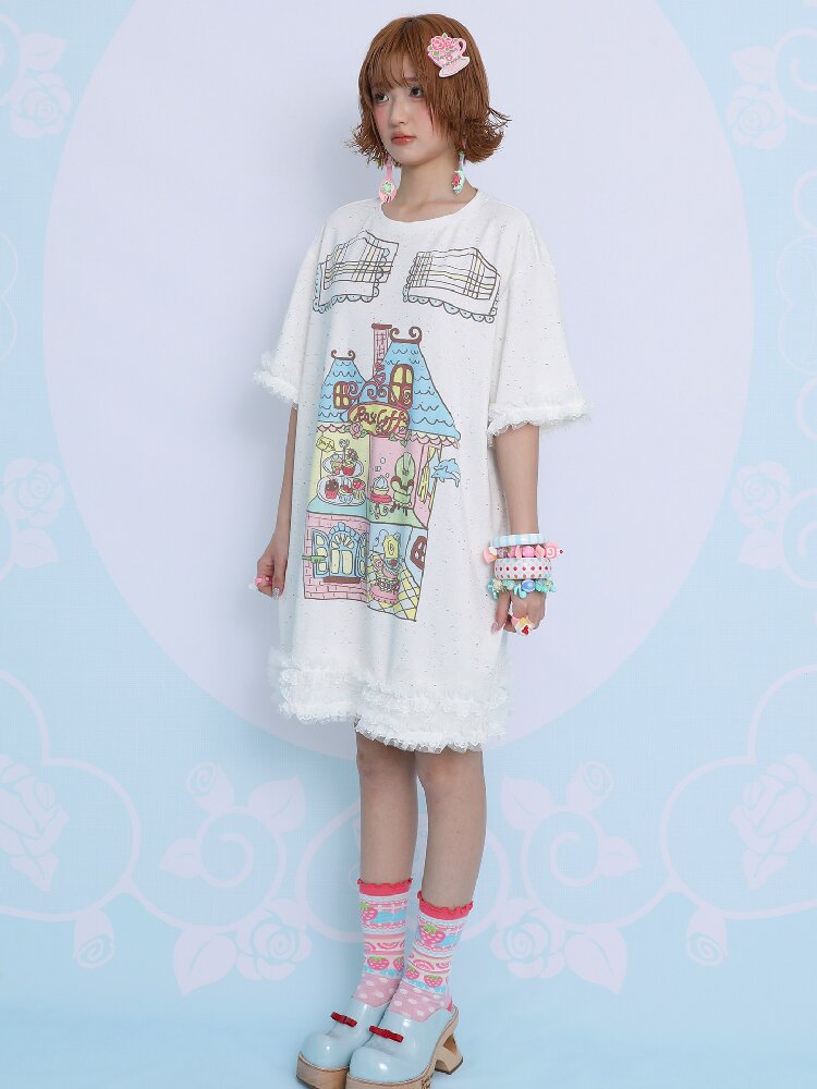 Print Versatile Pleated Half Skirt【s0000017452】