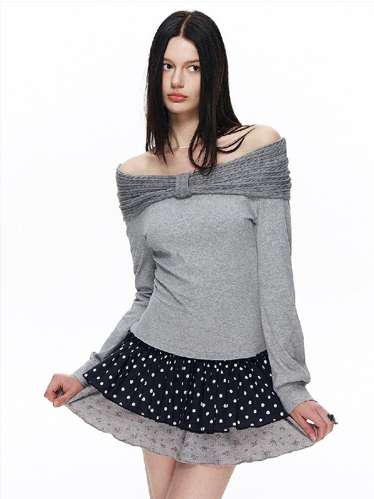 Floral Plaid Polka Dot Cake Skirt【s0000015885】