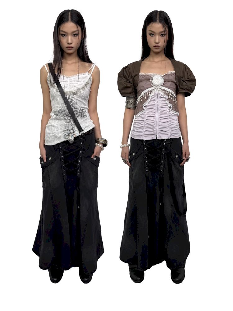 Backless Long Half Skirt【s0000012214】