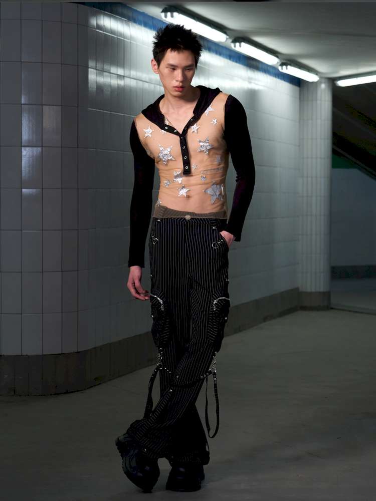 Stacked Striped Pants【s0000014643】