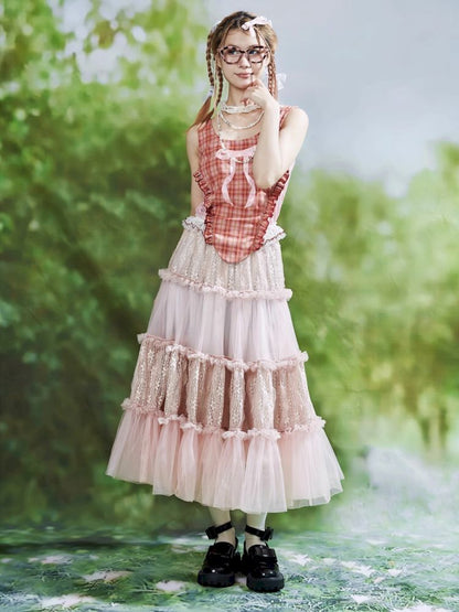 Lolita Sweet Cute Teenage Halter Skirt [S0000008764]