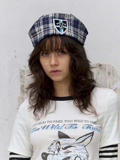 Scottish Tartan Boat Cap Beret【s0000014214】