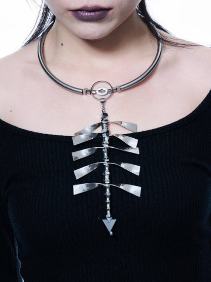 Spine Sweater Chain Punk Necklace【s0000018833】