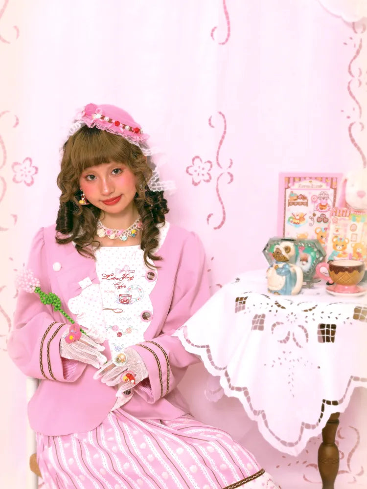 Patchwork Embroidered Tea Break Blazer【s0000014160】