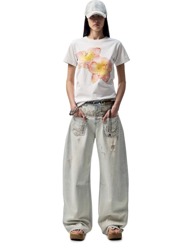 Printed Loose Short Sleeve T-Shirt【s0000012402】