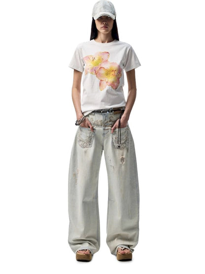 Printed Loose Short Sleeve T-Shirt【s0000012402】