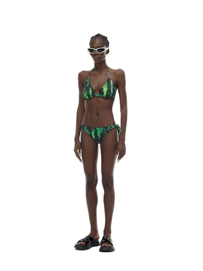 Moon Flame Fluorescent Green Swimsuit【s0000014006】