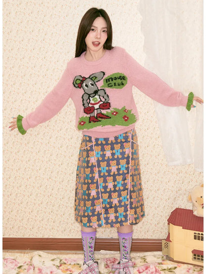 Pink Mouse Sweater Long Sleeve【s0000014140】