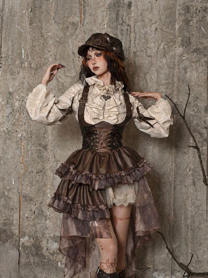 Chest Brace Strappy Trailing Skirt【s0000005226】