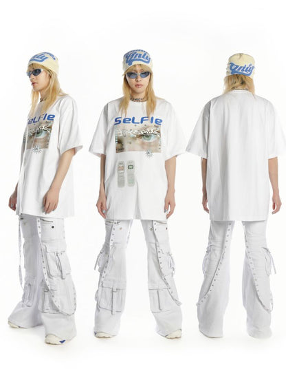 American Street Hip Hop Short Sleeve T-Shirt【s0000012453】