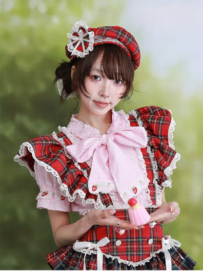Red Retro Lolita Puffy Skirt【s0000016561】