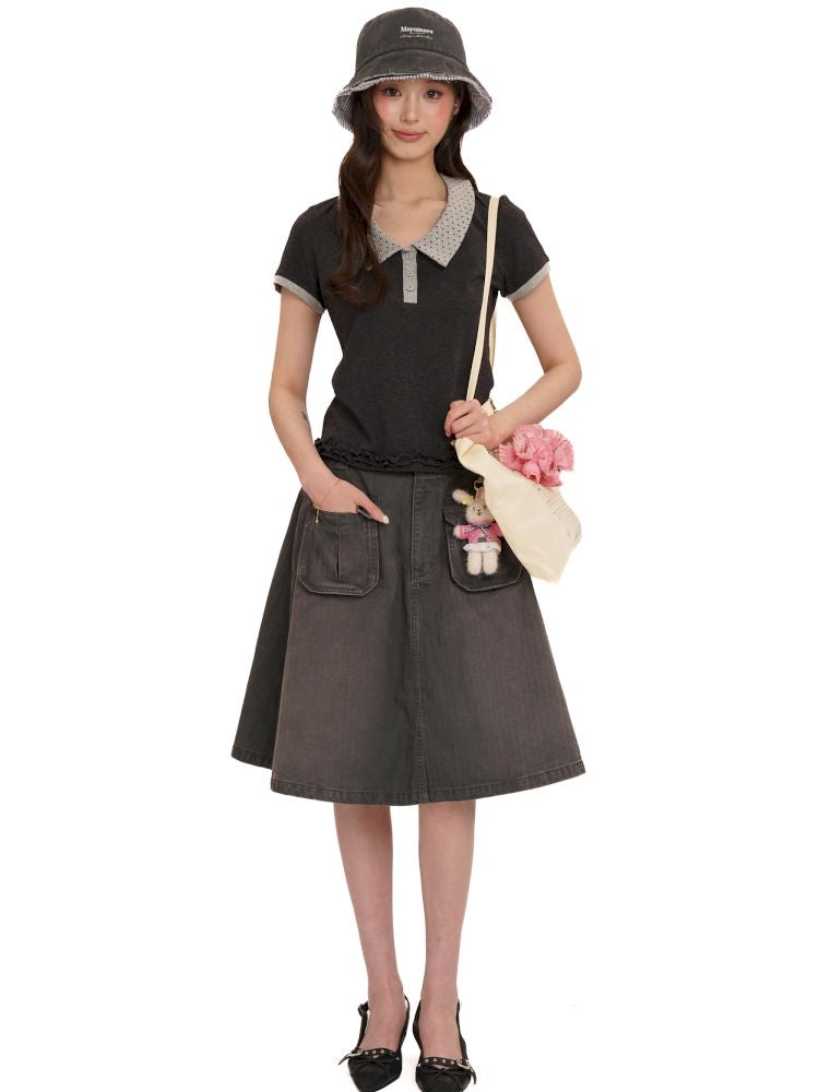 Shell label short sleeve t-shirt【s0000013454】