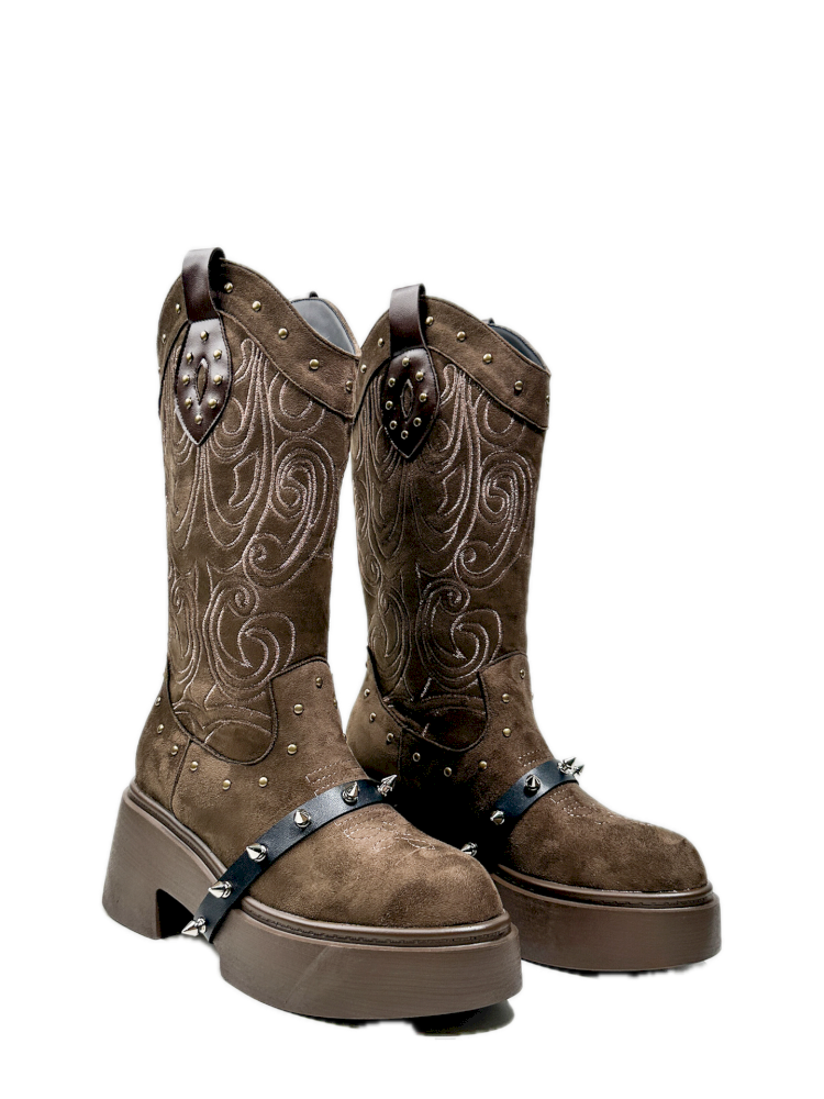 Thick Bottom Western Boots【s0000013764】