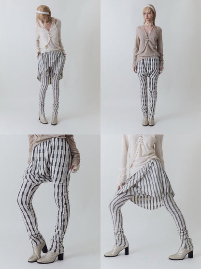 Aristocrat Striped Leggings【s0000017972】