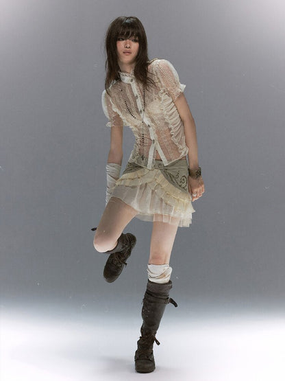 Tale Of The Vine Twill Cake Skirt【s0000017047】