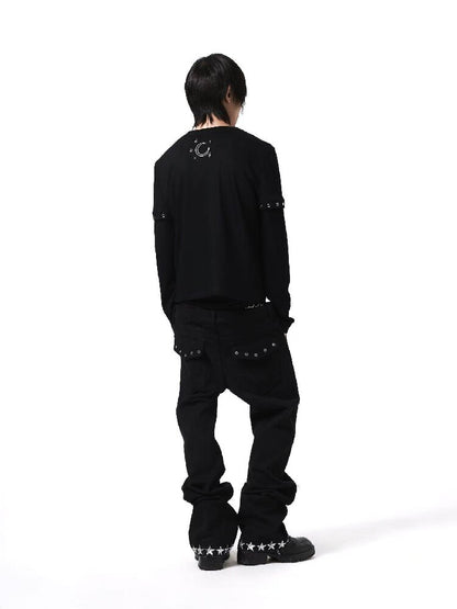 Fake Two Piece Printed Long Sleeve【s0000018198】