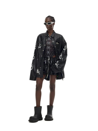 Mirror Concept PU Leather Jacket【s0000014002】