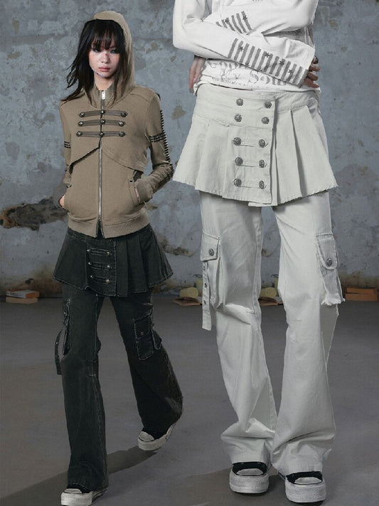 Napoleon Pleated Patchwork Pants【s0000018105】