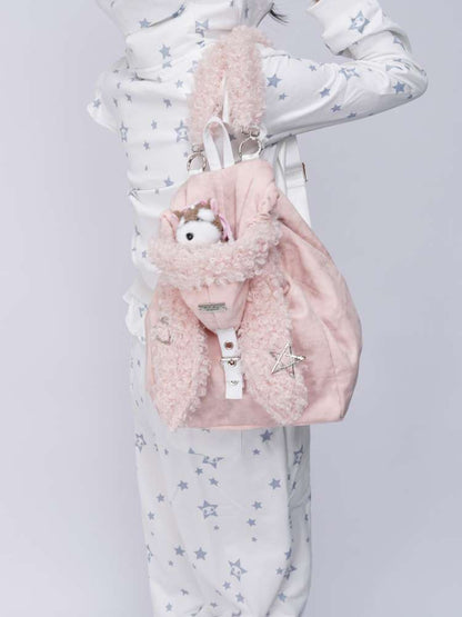 Rabbit Ears Cute Fur Crossbody School Bag【s0000014616】