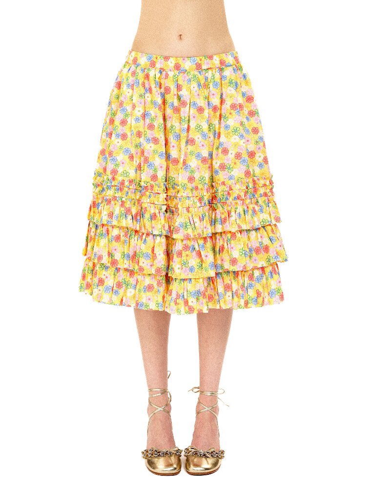 Floral Heavy Work Lace Cake Skirt【s0000016114】