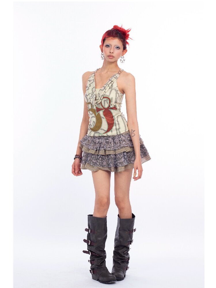 Mystery Logo Alloy Buckle Camisole【s0000018063】