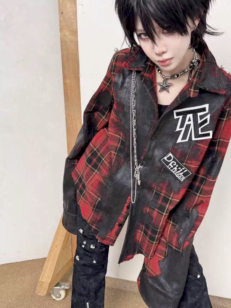 Stained Shirt Jacket【s0000013715】