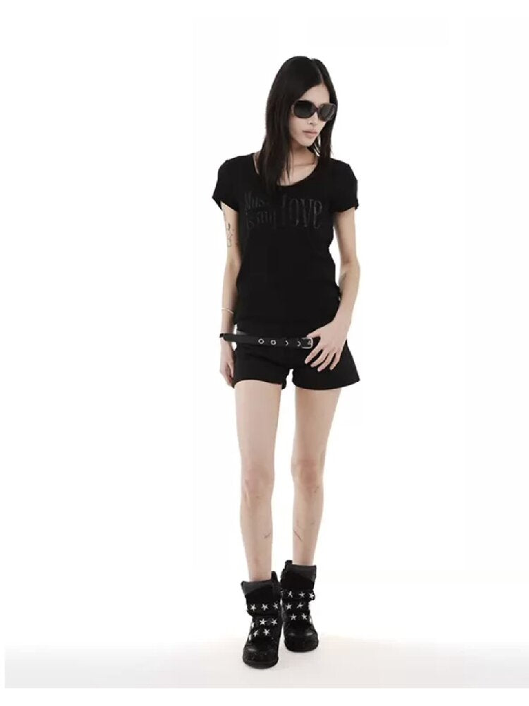 Digital Print Faux Cashmere T-Shirt【s0000018228】