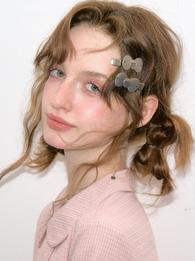 Vintage Bow Metal Hair Clip【s0000017887】