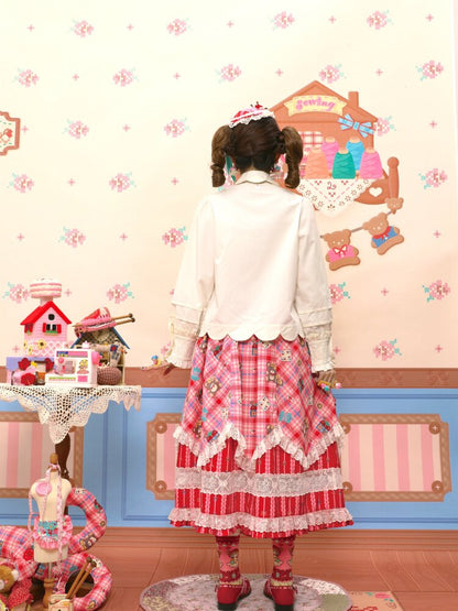 Petal Collar Embroidery Shirt In【s0000015573】