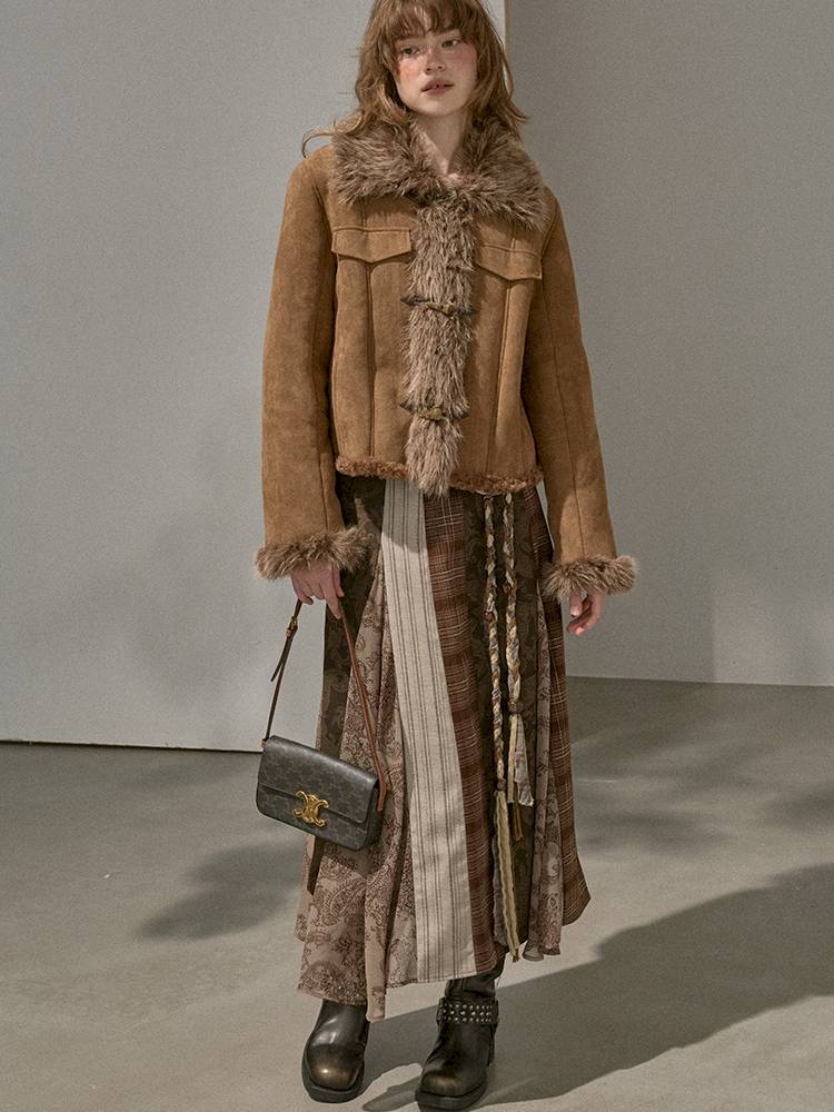 Faux Fur Collar Jacket【s0000014409】