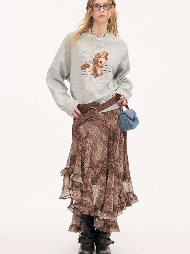 Hot Diamond Crew Neck Sweatshirt【s0000015406】