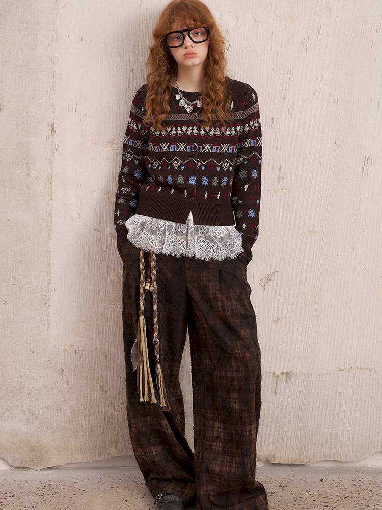 Round Neck Winter Cardigan Coat【s0000014386】